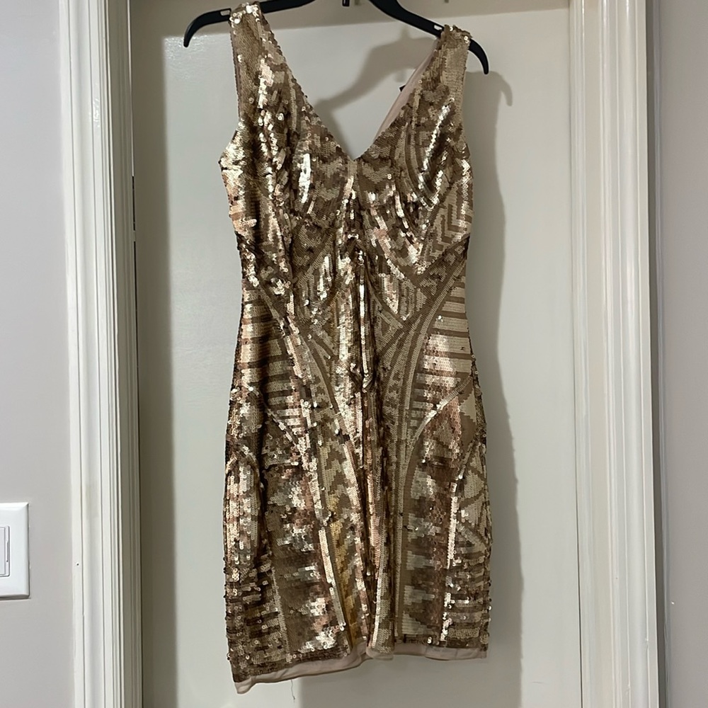 Aidan Mattox Sequin Dress